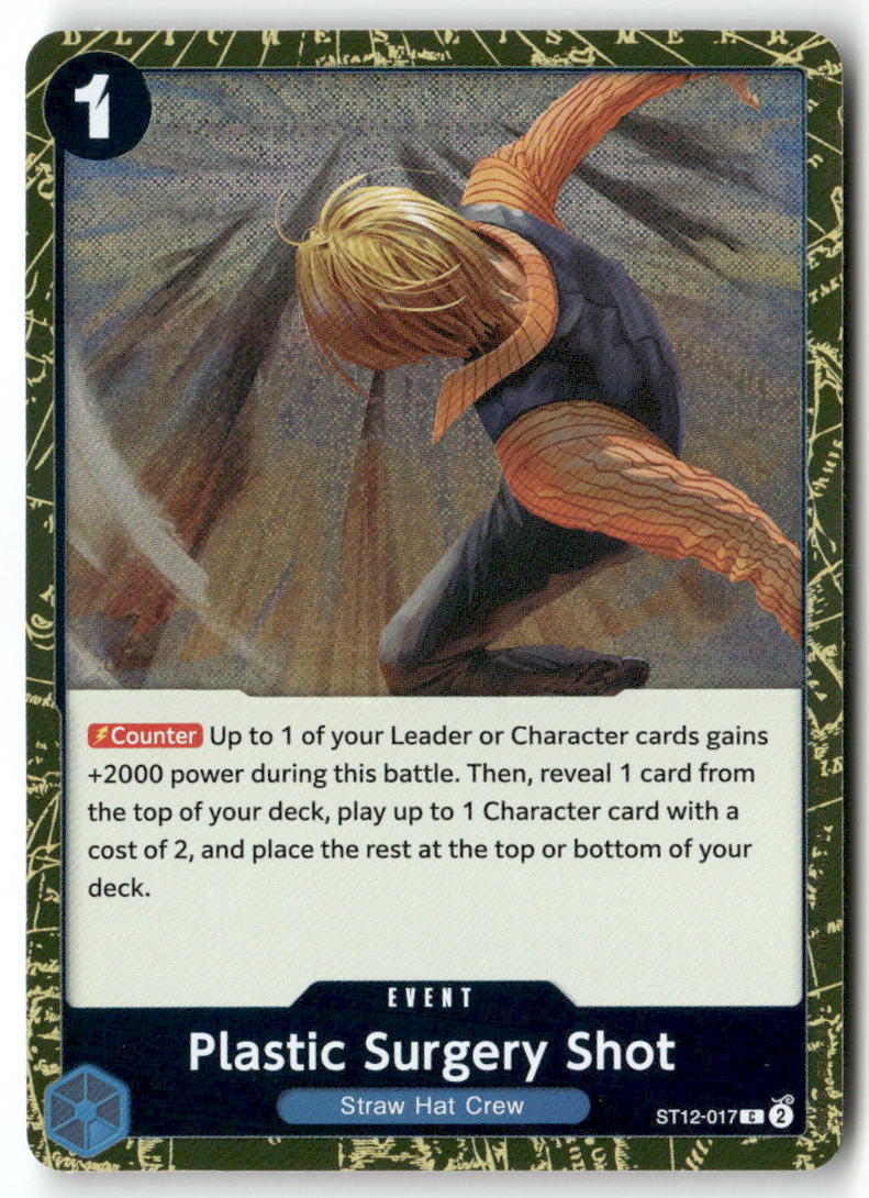 Plastic Surgery Shot C Starter Deck 12: Zoro and Sanji ST12-017 NM