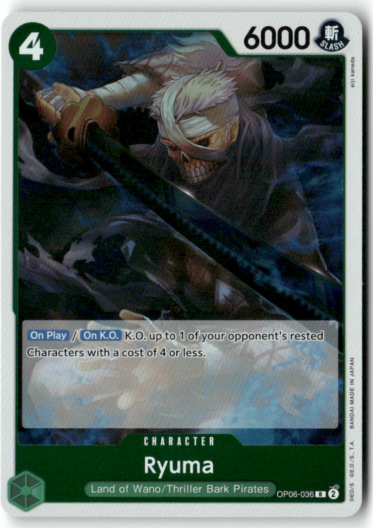 Ryuma (Judge Pack Vol. 4) R One Piece Promotion Cards OP06-036 NM