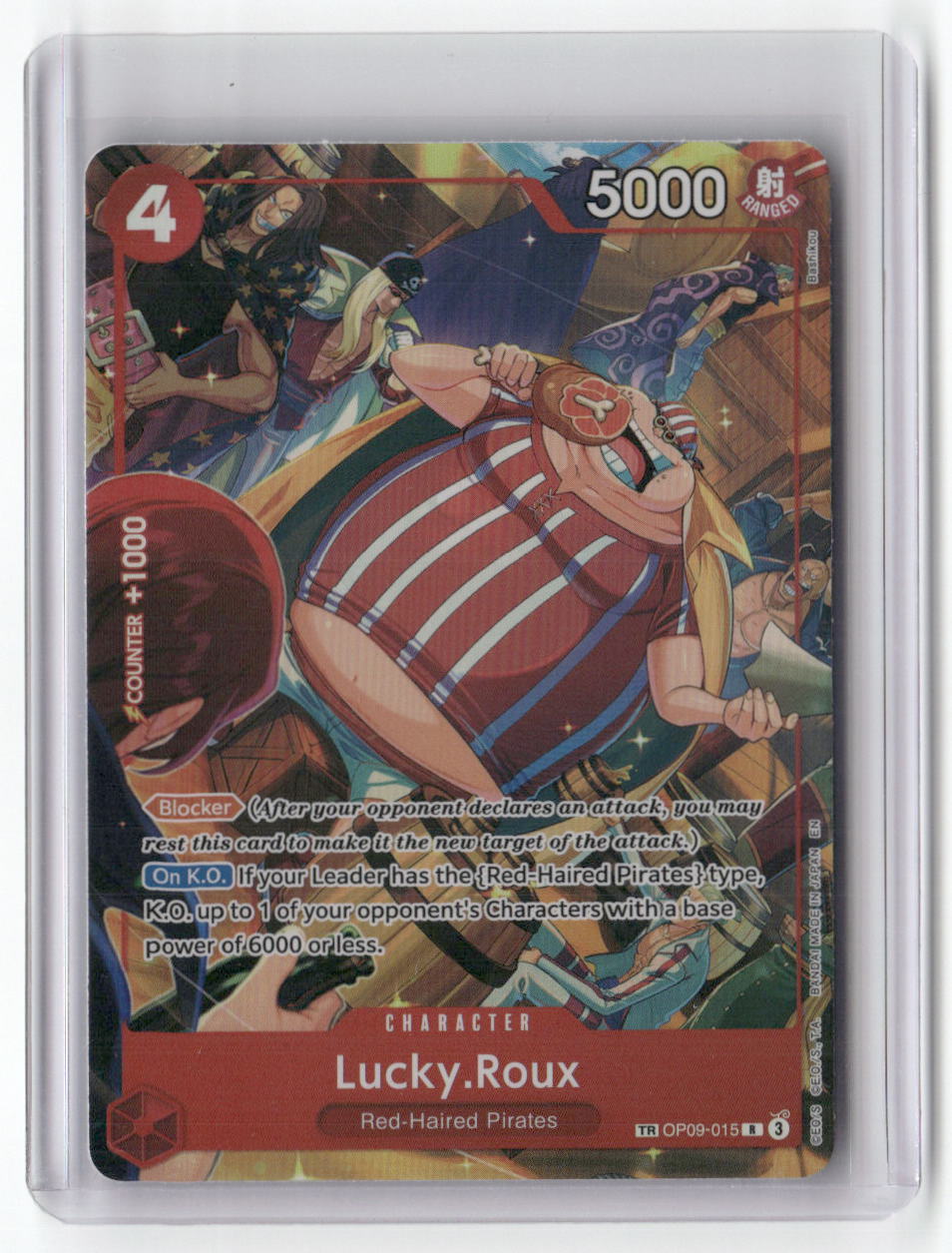 Lucky.Roux (TR) TR A Fist of Divine Speed OP09-015 NM