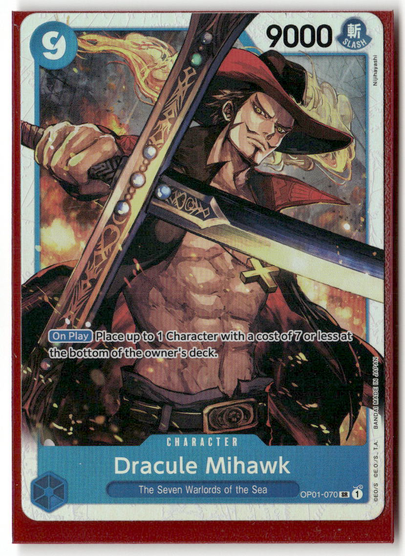 Dracule Mihawk SR Romance Dawn OP01-070 NM
