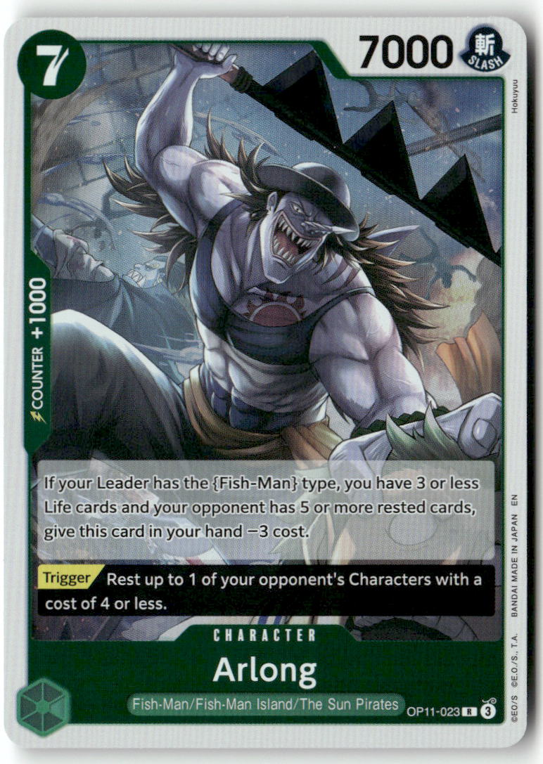 Arlong R A Fist of Divine Speed OP11-023 NM