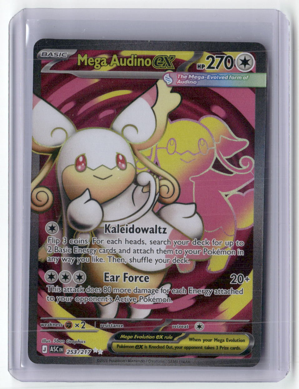 Mega Audino ex Ultra Rare ME: Ascended Heroes 253/217 NM
