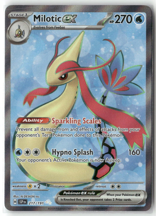 Milotic ex Ultra Rare SV08: Surging Sparks 217/191 NM