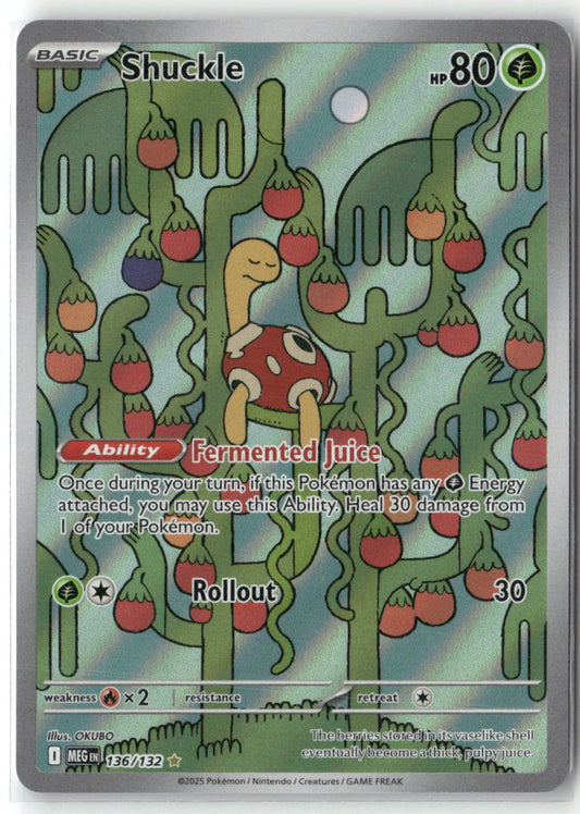 Shuckle Illustration Rare ME01: Mega Evolution 136/132 NM