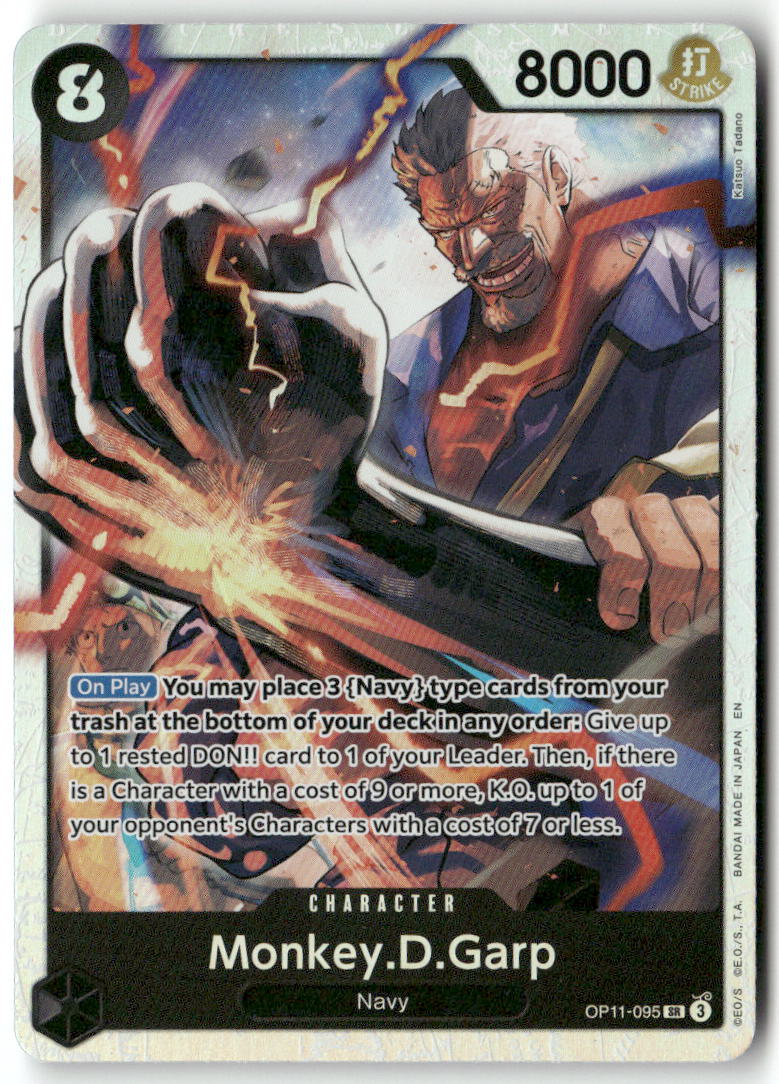 Monkey.D.Garp SR A Fist of Divine Speed OP11-095 NM