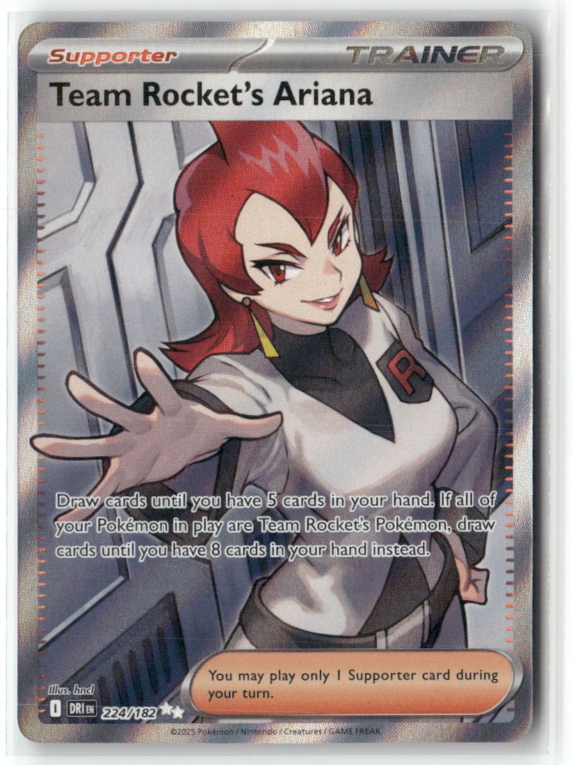 Team Rocket's Ariana Ultra Rare SV10: Destined Rivals 224/182 NM