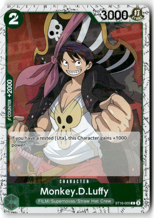 Monkey.D.Luffy - (Pirate Foil) C Premium Booster -The Best- Vol. 2 ST16-005 NM