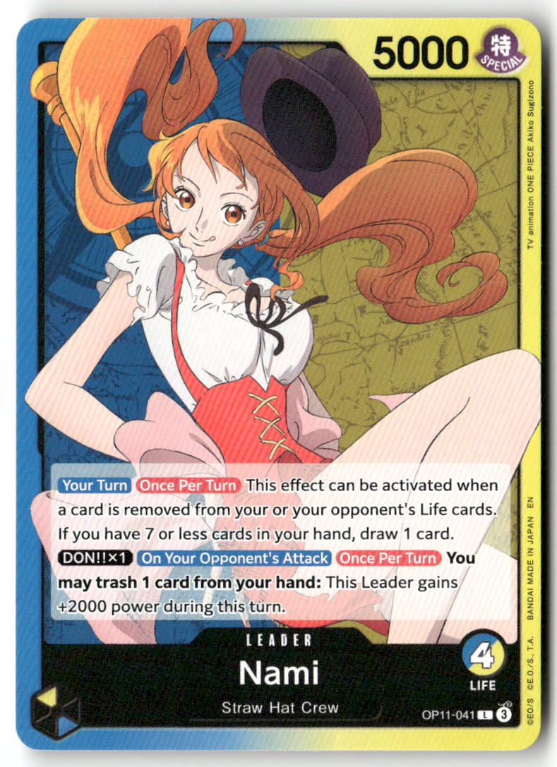 Nami (041) L A Fist of Divine Speed OP11-041 NM