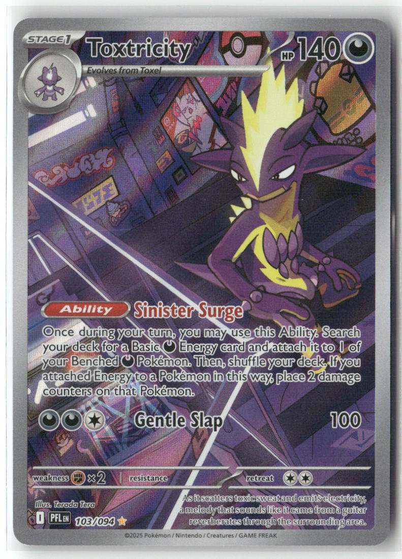 Toxtricity Illustration Rare ME02: Phantasmal Flames 103/094 NM