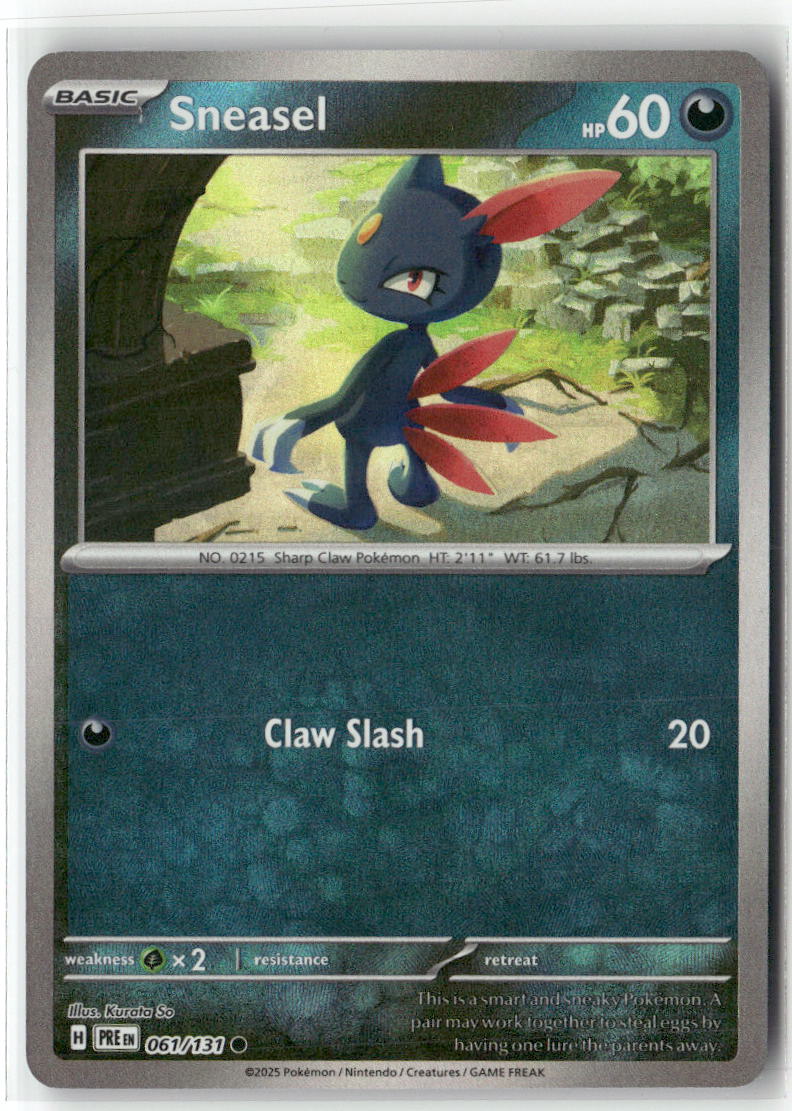 Sneasel (Poke Ball Pattern) Common SV: Prismatic Evolutions 061/131 NM