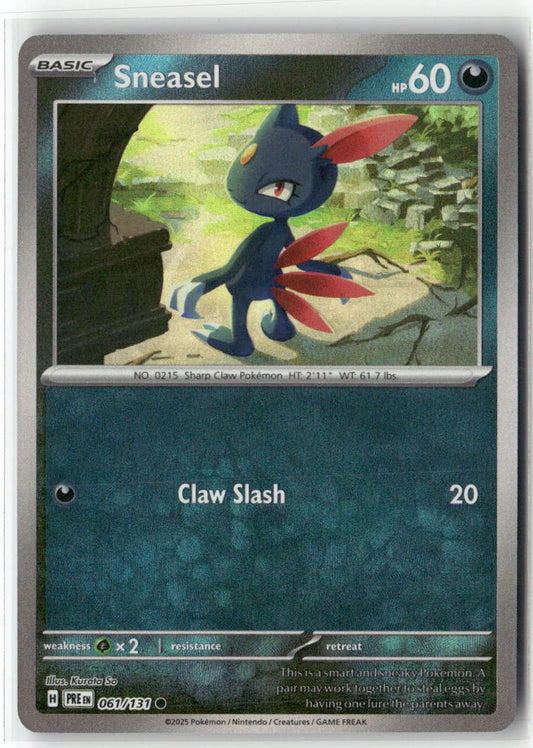 Sneasel (Poke Ball Pattern) Common SV: Prismatic Evolutions 061/131 NM
