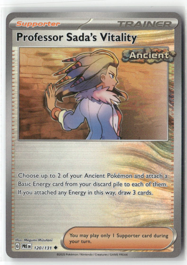 Professor Sada's Vitality (Poke Ball Pattern) Uncommon SV: Prismatic Evolutions 120/131 NM