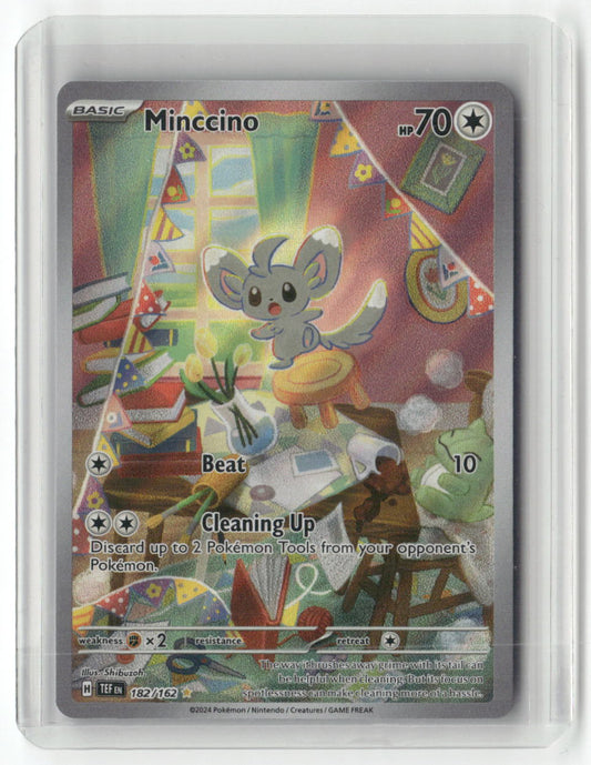 Minccino Illustration Rare SV05: Temporal Forces 182/162 NM