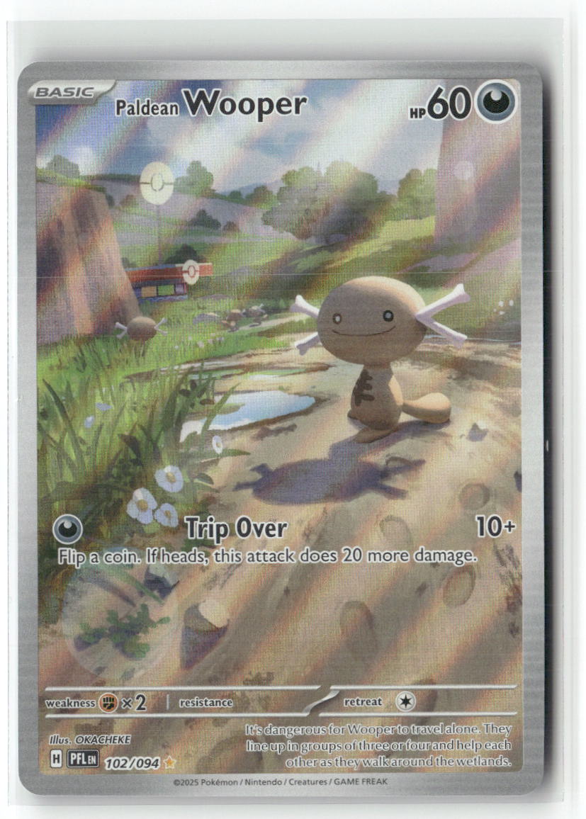 Paldean Wooper Illustration Rare ME02: Phantasmal Flames 102/094 NM