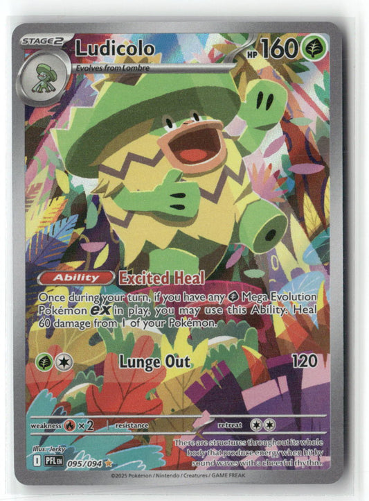 Ludicolo Illustration Rare ME02: Phantasmal Flames 095/094 NM