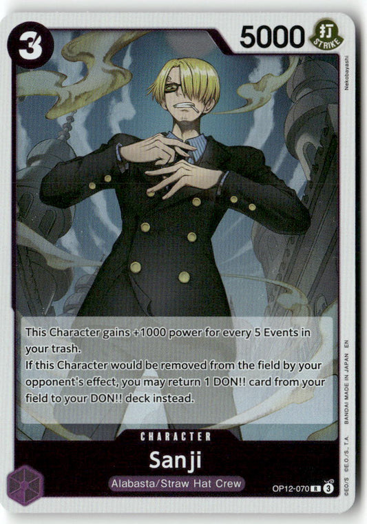 Sanji (070) R Legacy of the Master OP12-070 NM