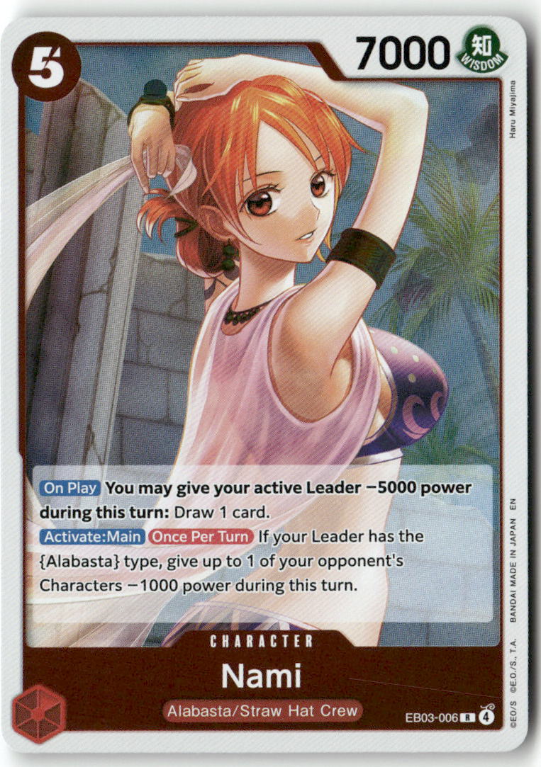 Nami (006) R Extra Booster: One Piece Heroines Edition EB03-006 NM