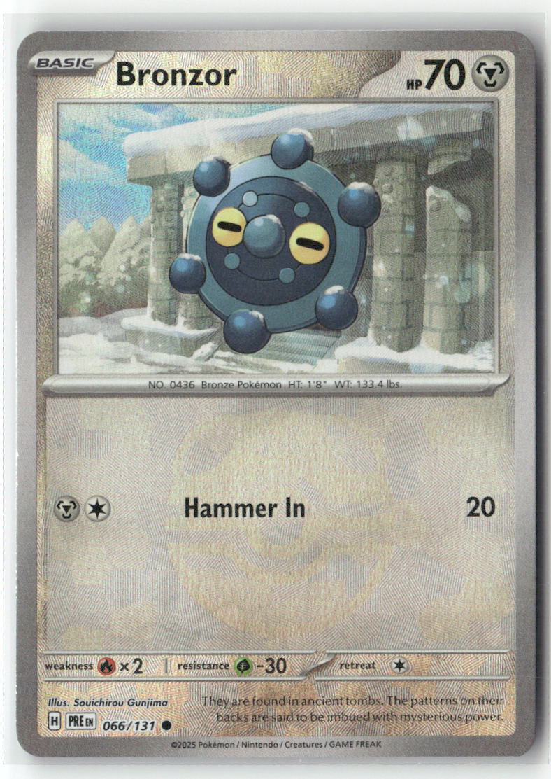 Bronzor (Master Ball Pattern) Common SV: Prismatic Evolutions 066/131 NM