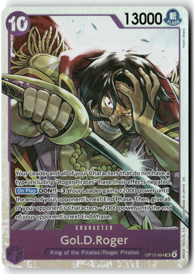 Gol.D.Roger (064) SR Carrying On His Will OP13-064 NM