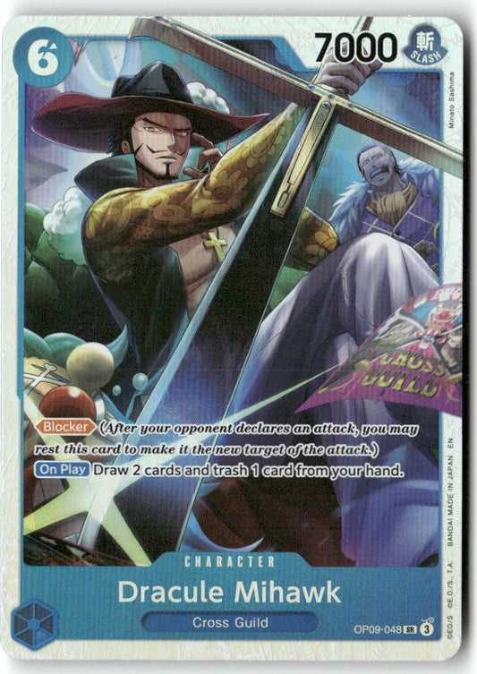 Dracule Mihawk SR Emperors in the New World OP09-048 NM