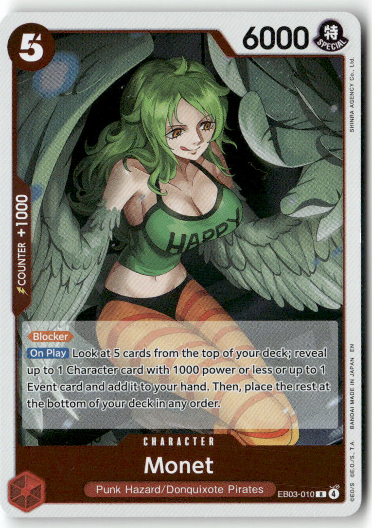Monet R Extra Booster: One Piece Heroines Edition EB03-010 NM
