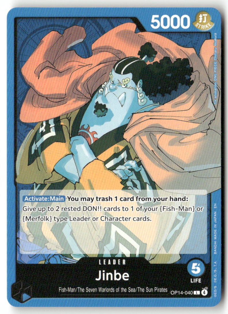Jinbe L The Azure Sea's Seven OP14-040 NM