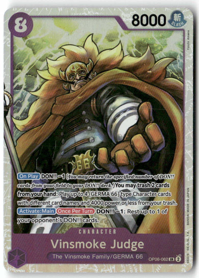 Vinsmoke Judge SR Wings of the Captain OP06-062 NM