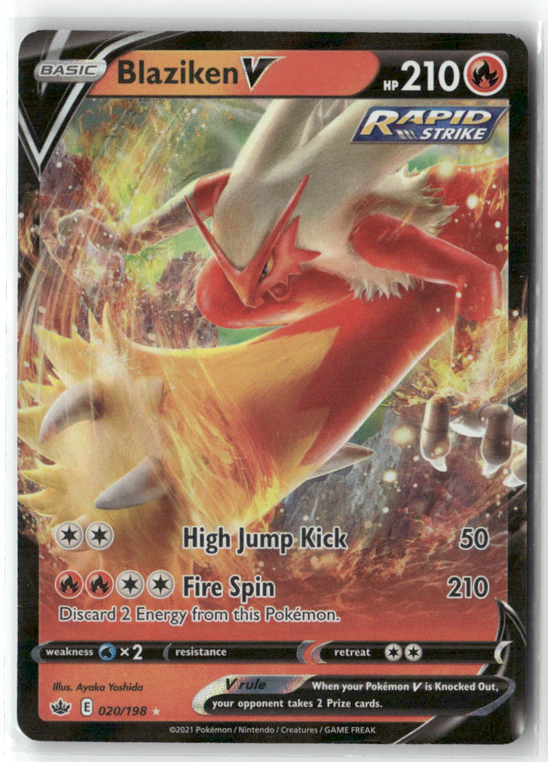 Blaziken V Ultra Rare SWSH06: Chilling Reign 020/198 NM