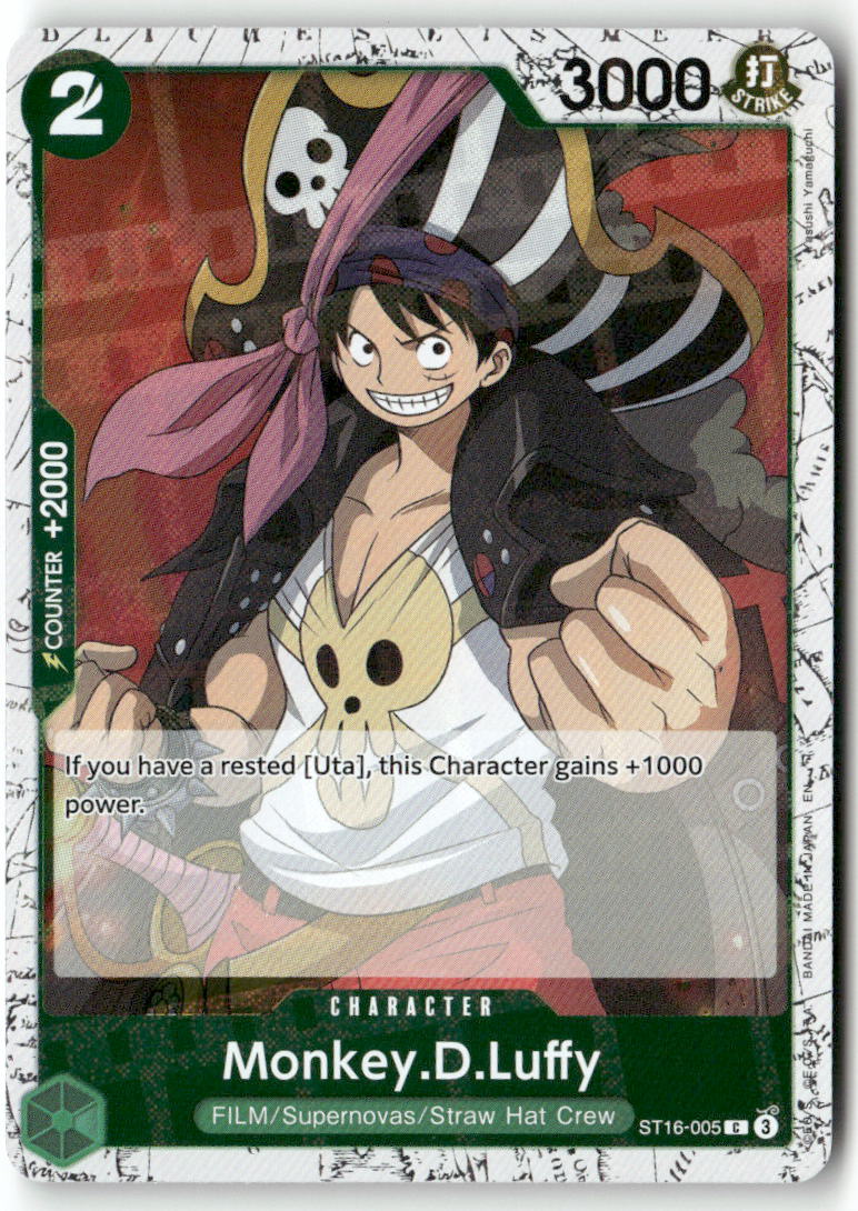 Monkey.D.Luffy (Welcome Pack Vol. 2) C One Piece Promotion Cards ST16-005 NM