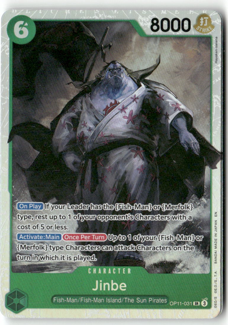 Jinbe (031) SR A Fist of Divine Speed OP11-031 NM