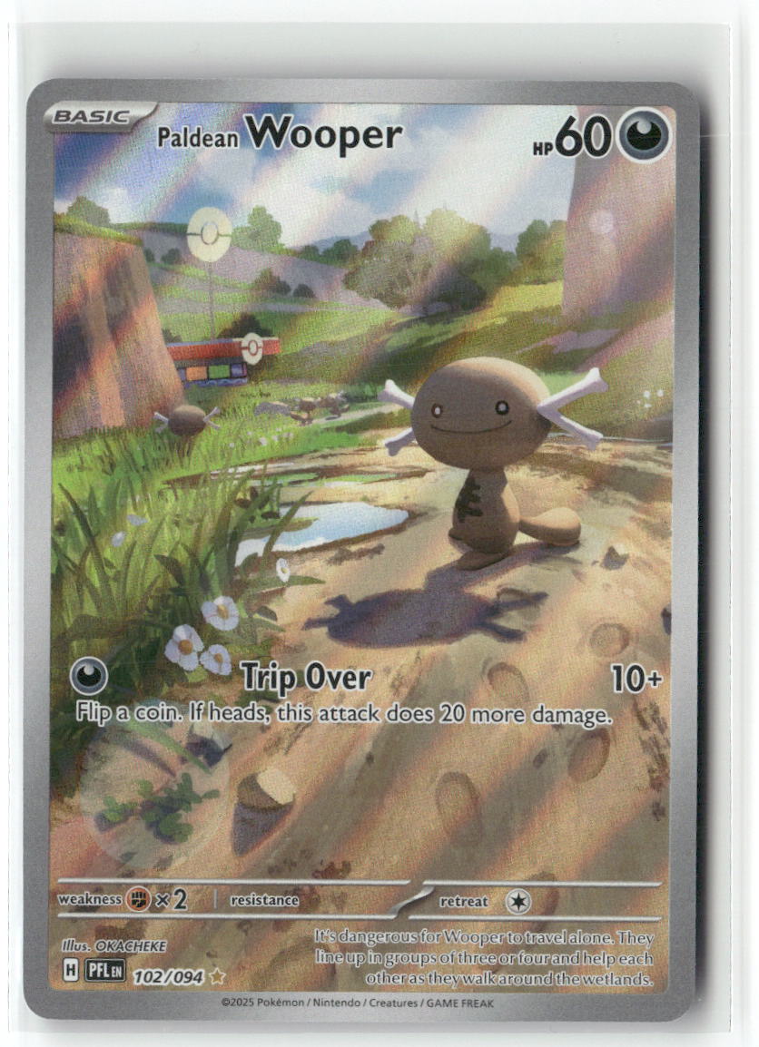 Paldean Wooper Illustration Rare ME02: Phantasmal Flames 102/094 NM