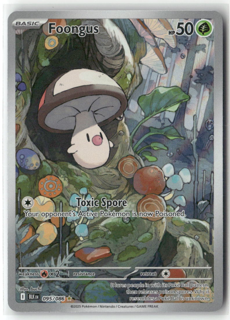 Foongus Illustration Rare SV: Black Bolt 095/086 NM