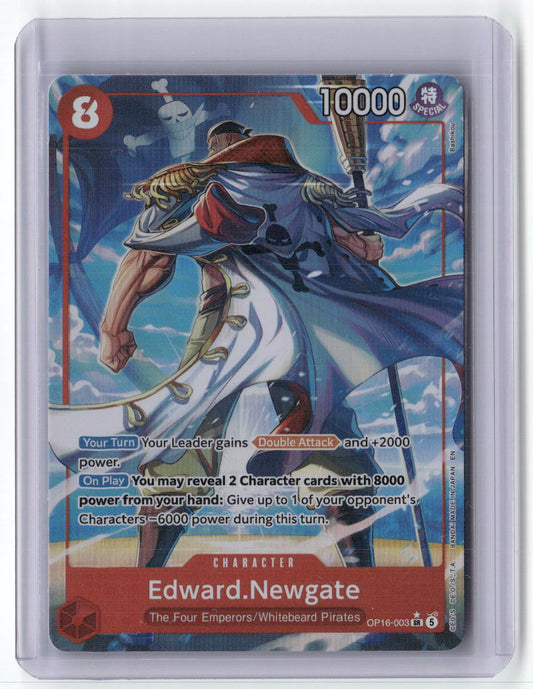 Edward.Newgate (Alternate Art) SR The Time of Battle OP16-003 NM