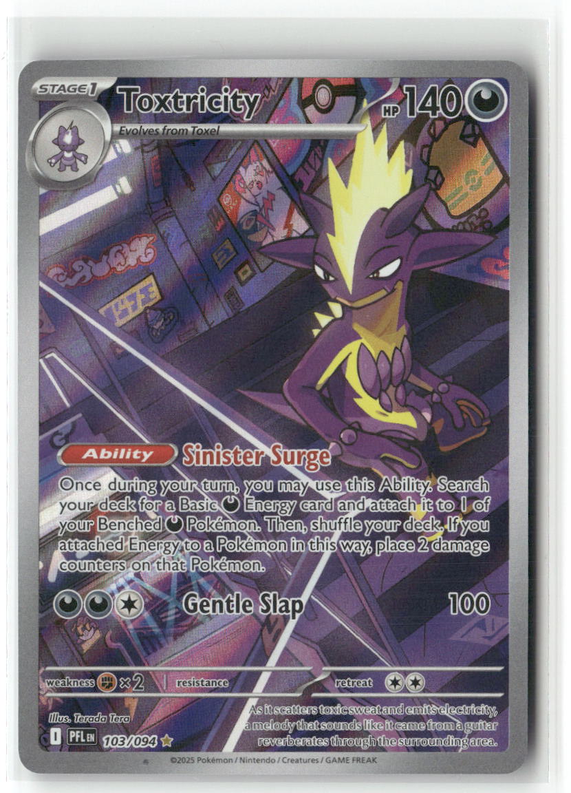 Toxtricity Illustration Rare ME02: Phantasmal Flames 103/094 NM