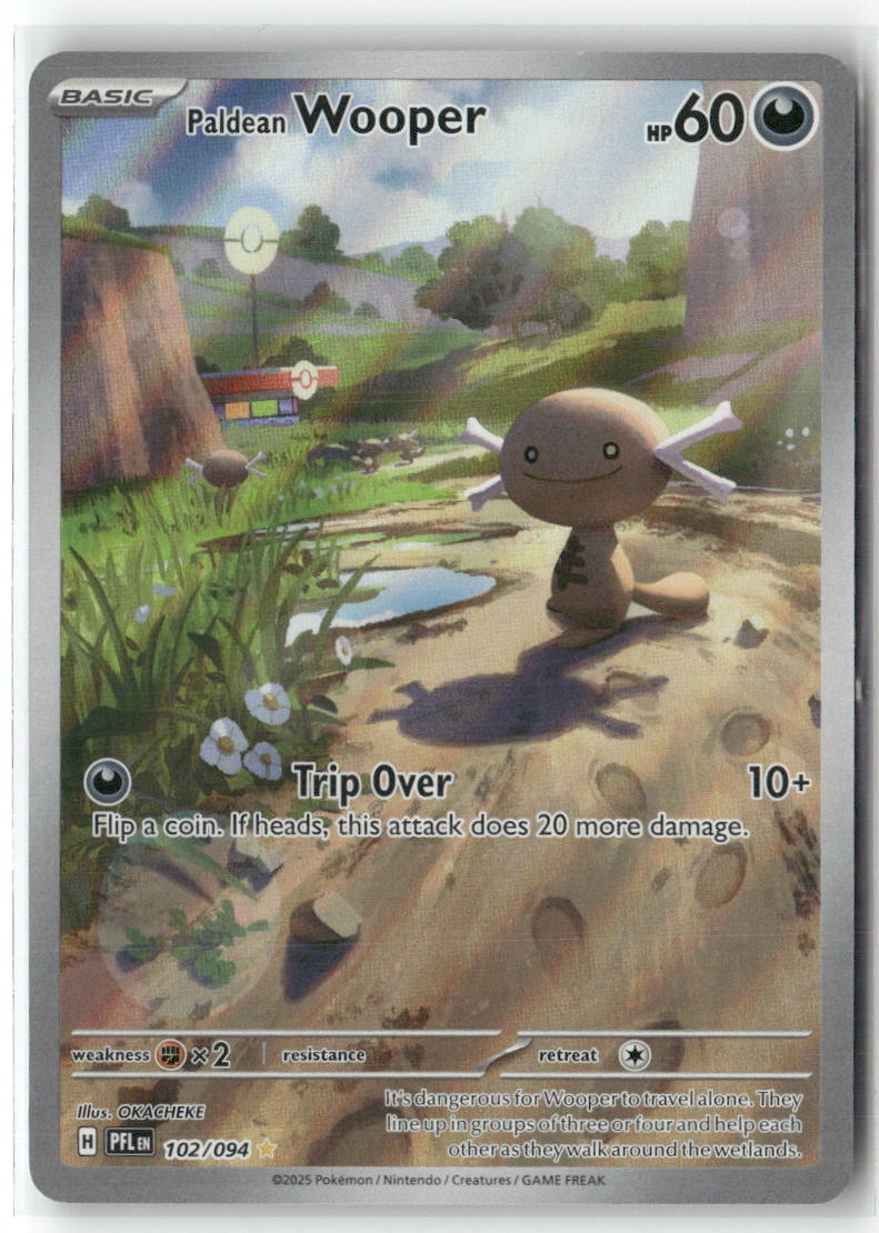 Paldean Wooper Illustration Rare ME02: Phantasmal Flames 102/094 NM