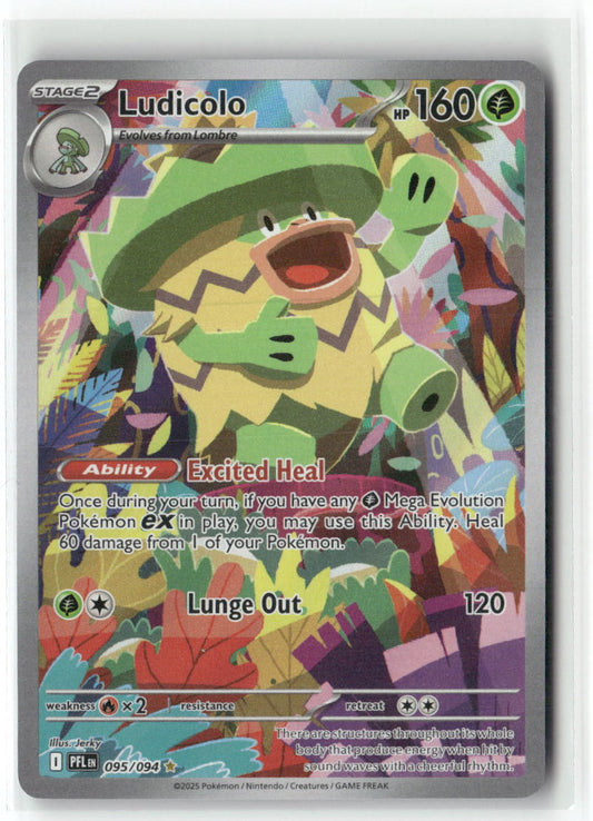 Ludicolo Illustration Rare ME02: Phantasmal Flames 095/094 NM