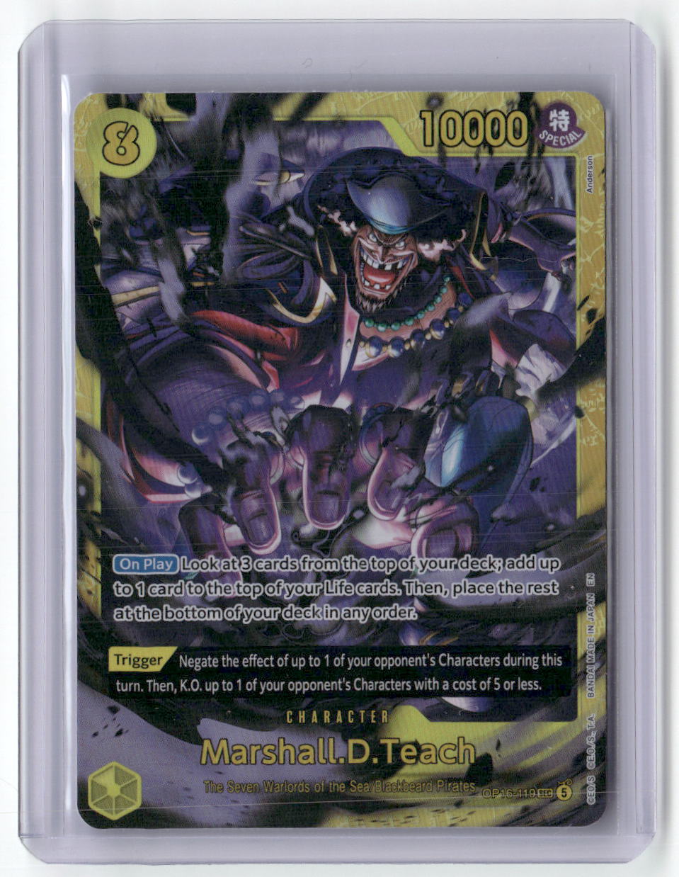 Marshall.D.Teach (119) SEC The Time of Battle OP16-119 NM