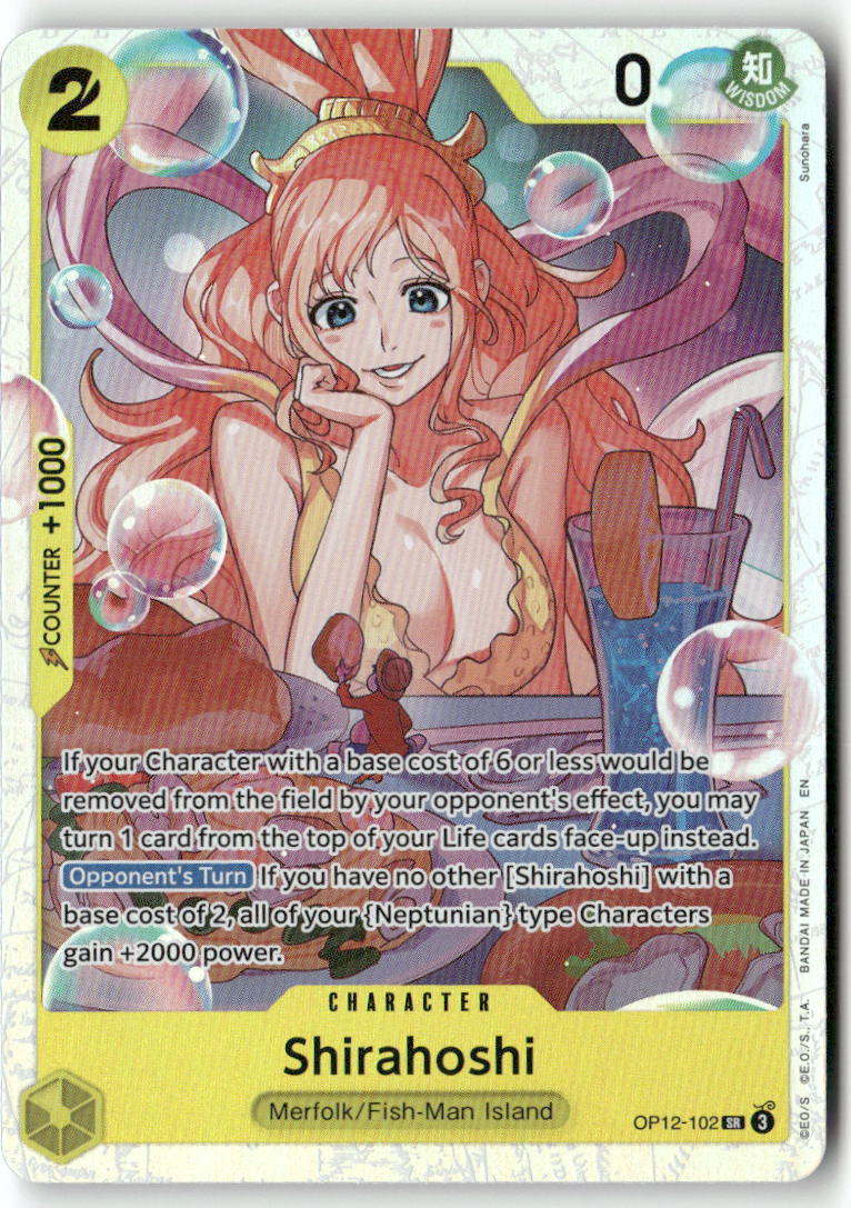 Shirahoshi SR Legacy of the Master OP12-102 NM