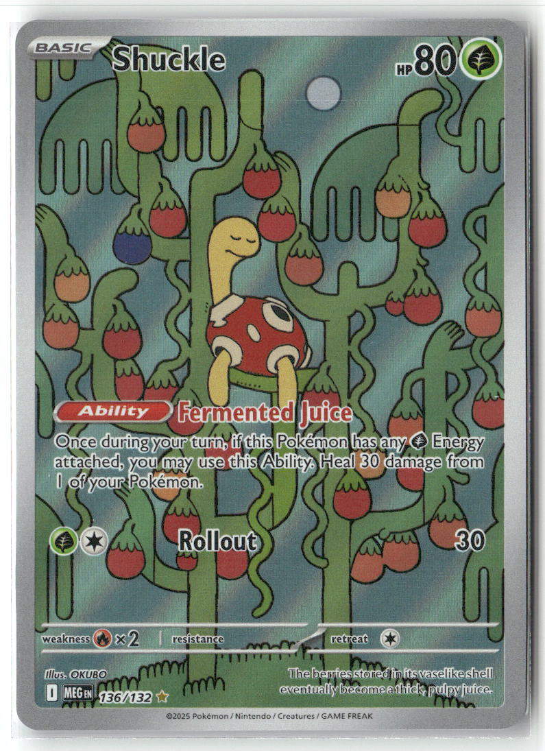 Shuckle Illustration Rare ME01: Mega Evolution 136/132 NM