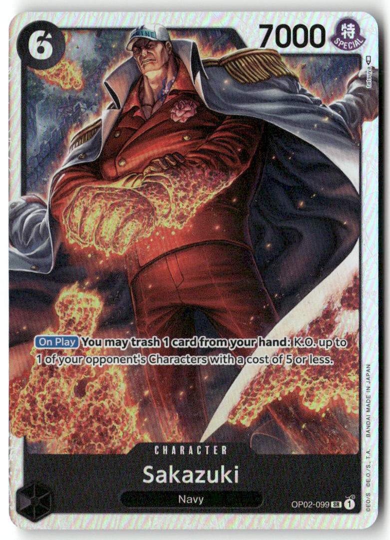 Sakazuki (Reprint) SR Premium Booster -The Best- OP02-099 NM