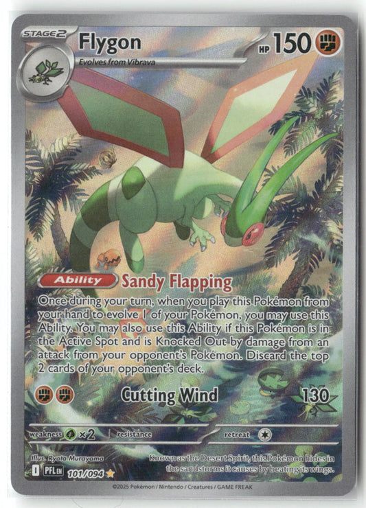Flygon Illustration Rare ME02: Phantasmal Flames 101/094 NM