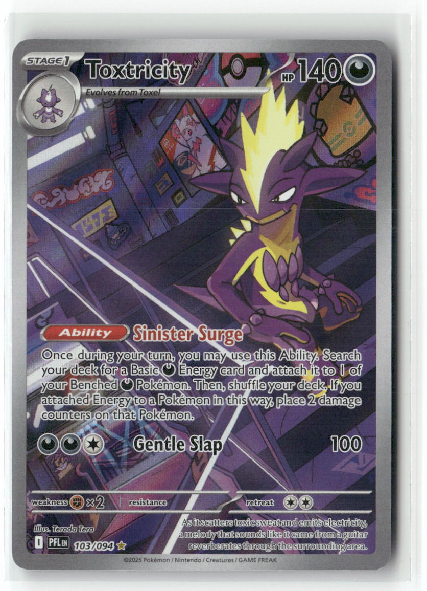 Toxtricity Illustration Rare ME02: Phantasmal Flames 103/094 NM