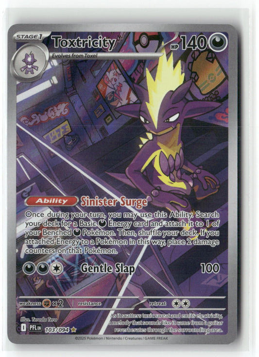 Toxtricity Illustration Rare ME02: Phantasmal Flames 103/094 NM