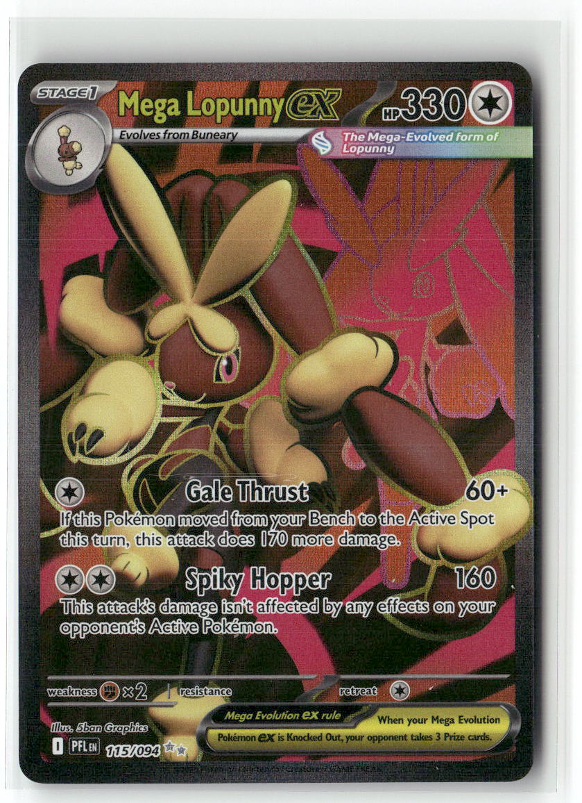 Mega Lopunny ex Ultra Rare ME02: Phantasmal Flames 115/094 NM