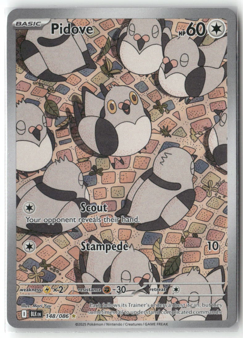 Pidove Illustration Rare SV: Black Bolt 148/086 NM