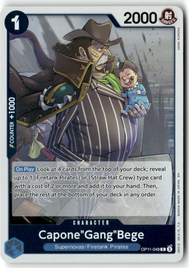 Capone"Gang"Bege (048) R A Fist of Divine Speed OP11-048 NM
