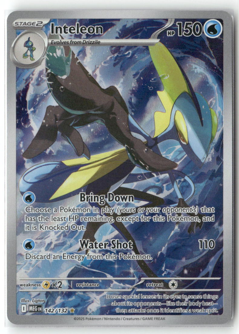 Inteleon Illustration Rare ME01: Mega Evolution 142/132 NM