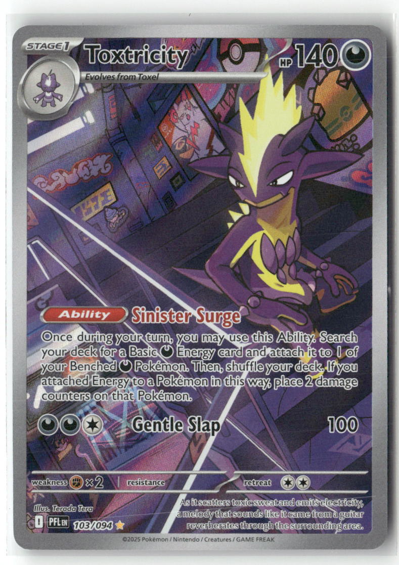 Toxtricity Illustration Rare ME02: Phantasmal Flames 103/094 NM