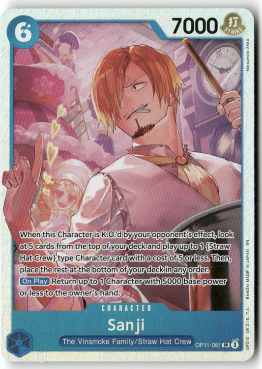 Sanji SR A Fist of Divine Speed OP11-051 NM