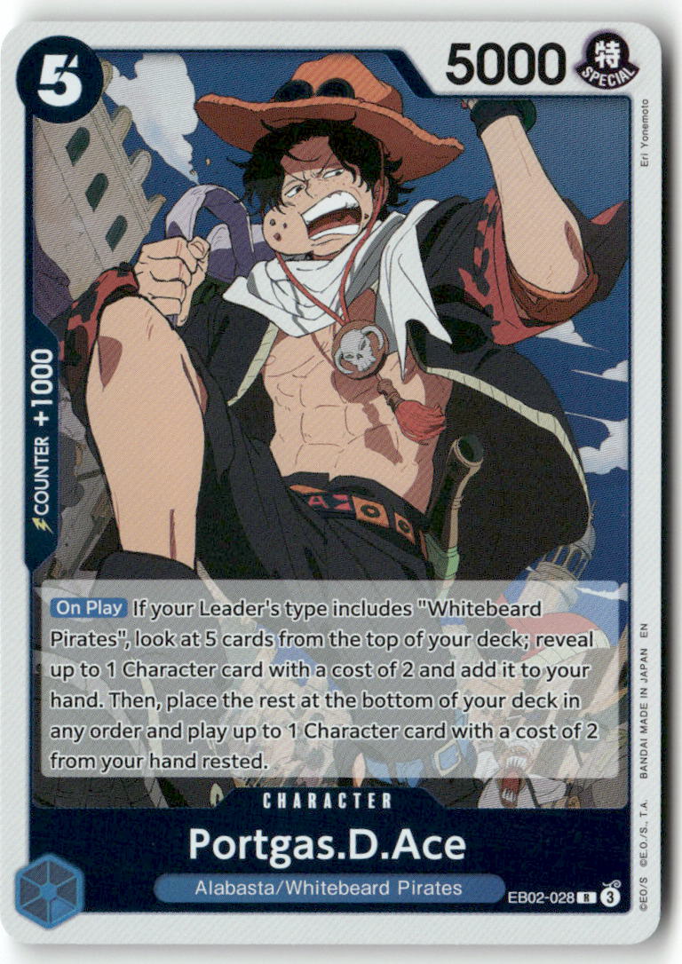 Portgas.D.Ace R Extra Booster: Anime 25th Collection EB02-028 NM